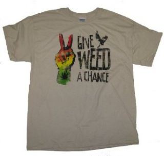 Marijuana T shirt Give Weed A Chance Clothing