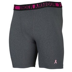 Under Armour Heatgear Sonic Compression Shorts   Mens   Training   Clothing   Carbon Heather/Pink