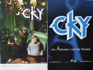 CKY   An Answer Can Be Found   Two Sided Poster   17 Inches By 11 Inches   New   Rare   Deron Miller   Jess Margera   Chad I. Ginsburg   CIG   Foreign Objects   Oil   Camp Kill Yourself   Matt Deis   All That Remains   Artwork