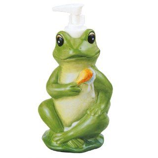 Green Frog Kitchen Soap Lotion Jar Dispenser Toads   Countertop Soap Dispensers