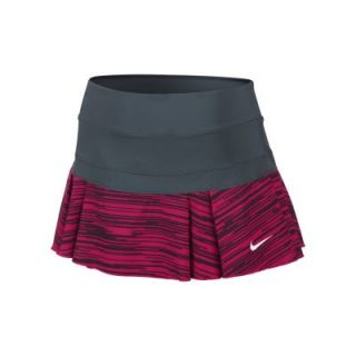 Nike Victory Printed Pleated Womens Tennis Skirt   Dark Magnet Grey