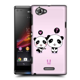 Head Case Designs Act of Giving Kawaii Panda Hard Back Case Cover for Sony Xperia L C2105 Cell Phones & Accessories