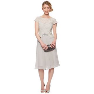 No. 1 Jenny Packham Designer light grey lace dress