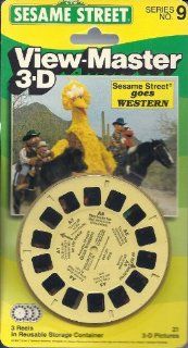 Sesame Street Goes Western 3d View Master 3 Reel Set Toys & Games