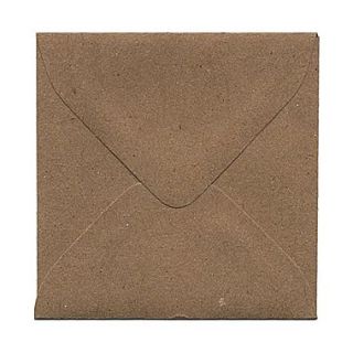 JAM Paper 3 1/8 x 3 1/8 Square Kraft Paper Bag 100% Recycled Envelopes w/Gum Closure, Brown, 1000/Pack