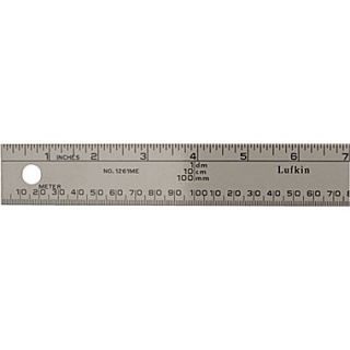 Lufkin 1 m (L) Aluminum 1/16ths Inch/Metric Straight Meter Stick, 1 1/4 in (W)