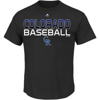 MAJESTIC ATHLETIC Mens Colorado Rockies Game Winning Run T Shirt   Size Xl,