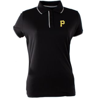 Antigua Pittsburgh Pirates Womens Elite Polo   Size Small, Black (ANT PIR W