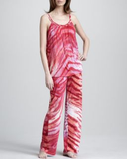 Womens Dara Animal Print Camisole Pajamas   Natori   Passion pink (MEDIUM)