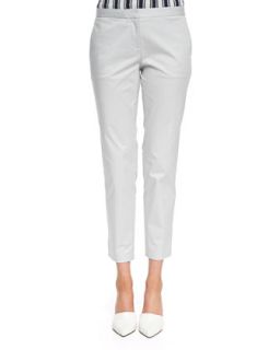 Womens Summer Twill Cropped Pants, Cement   Theory   Cement (10)