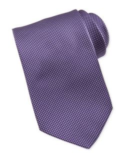 Mens Pindot Woven Silk Tie, Purple   Brioni   Purple