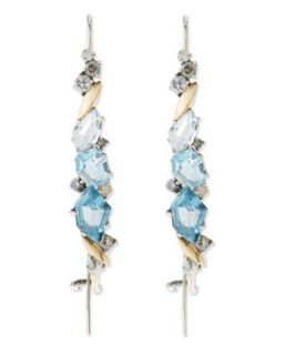 Midnight Marquise Hook Earrings, Blue   Alexis Bittar Fine   Multi colors