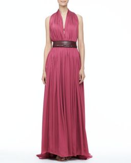 Womens Madelaina Pleated Gown   Catherine Deane   Sangria (8)