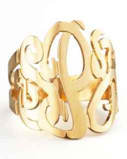 Three Initial Monogram Ring   Jennifer Zeuner   Gold (9)