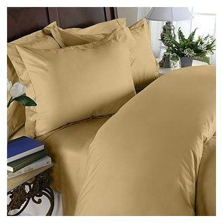 Clara Clark Complete 7 Piece Bed Sheet and Duvet Cover Set, King Size, Camel Yellow Gold   Pillowcase And Sheet Sets