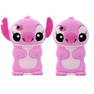 Angelseller Disney 3d Stitch Movable Ear Hard Case Cover for Apple Iphone 4/4g/4s Pink Cell Phones & Accessories