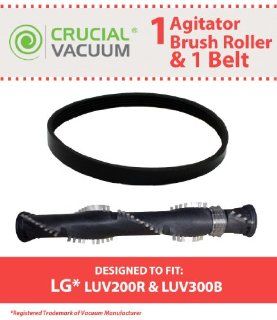LG LUV200R Agitator Vacuum Cleaner Brush Roller & Belt Fits LG Upright Vacuum Cleaner Models LUV200R, LUV300B; Compare to LG Vacuum Cleaner Roller Brush Part # AHR72909601, AHR72909602 & LG Micro V 5EPH271 Belt Part # MAS61843401; Designed & En