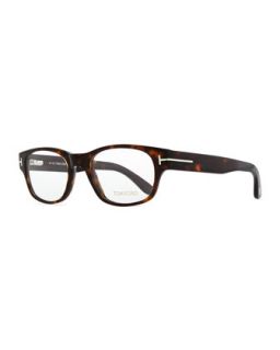 Mens Hollywood Fashion Glasses with Clip On Shades, Dark Brown   Tom Ford  