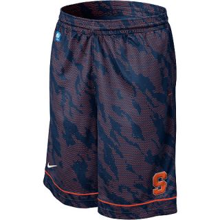 NIKE Mens Syracuse Orange Print Basketball Shorts   Size Xl, Navy