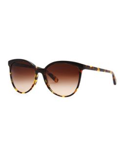 Ria Oversized Sunglasses, Tortoise   Oliver Peoples   Black/Tortoise (ONE SIZE)