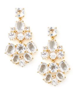 crystal chandelier earrings, clear   kate spade new york   Clear