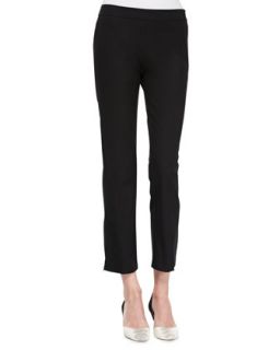 Womens Organic Twill Slim Ankle Pants, Black   Eileen Fisher   Black (X LARGE