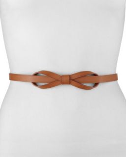 Small Calfskin Bow Belt, Brown   Lanvin   Maroon/Fonce (MEDIUM/75 80)