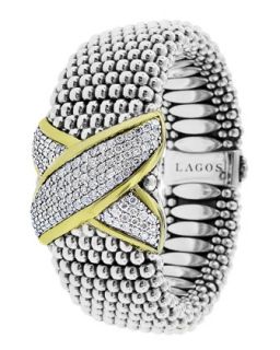 X Collection Diamond Bracelet, 23mm   Lagos   (23mm )