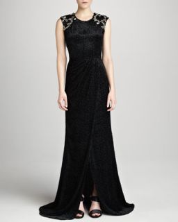 Womens Sleeveless Embellished Gown   Jason Wu   Black (4)