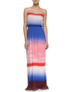 Womens Ombre Silk & Jersey Maxi Dress   12th Street by Cynthia Vincent  