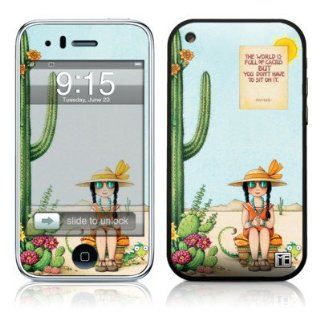 Cactus Design Protector Skin Decal Sticker for Apple 3G iPhone / iPhone 3GS 3G S Cell Phones & Accessories