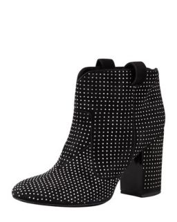 Pete Studded Suede Ankle Boot, Black/Silver   Laurence Dacade   Black/Silver