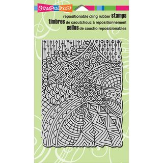 Stampendous Cling Rubber Stamp 4inx6in Sheet penpattern Light