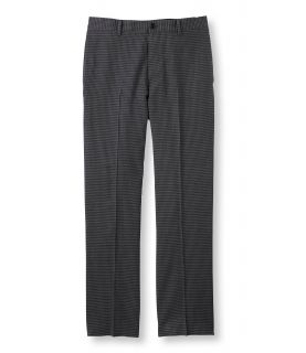 Washable Year Round Wool Pants, Classic Fit, Plain Front Houndstooth