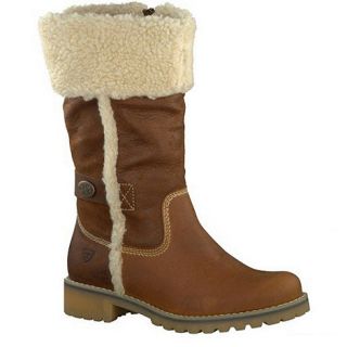 Tamaris Rust fleece lined boot