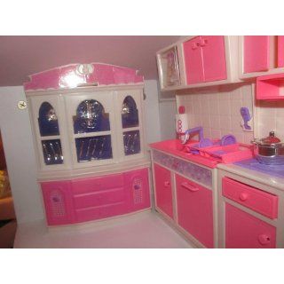 Barbie Size Doll House Dollhouse Furniture 5 Rooms w/ Lights and Sound Toys & Games