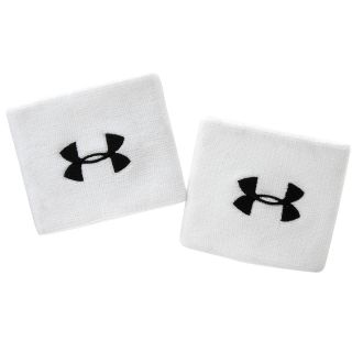 UNDER ARMOUR 3 Inch Performance Wristband, White/black