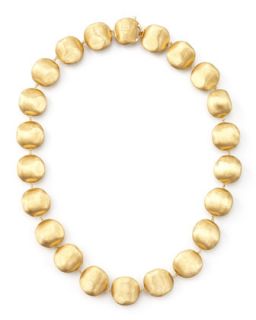 Africa Gold Medium Bead Necklace, 17L   Marco Bicego   Gold