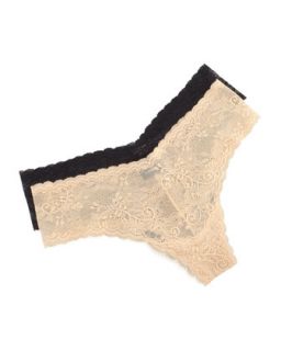Womens Trenta Low Rise Lace Thong   Cosabella   Black (ONE SIZE)