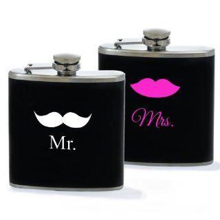 Cathy's Concepts His and Hers Flasks, Mr. and Mrs. Design set Kitchen & Dining