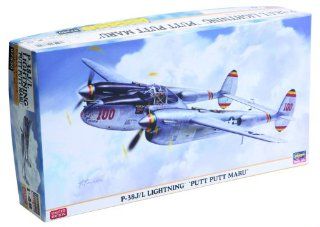 HAS07330 148 Hasegawa P 38J P 38L Lightning Putt Putt Maru MODEL KIT Toys & Games
