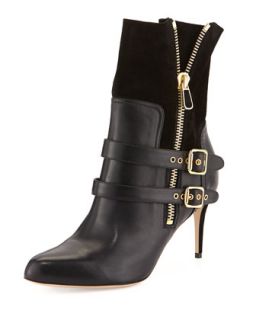 Clio Double Buckled Ankle Boot, Black   Paul Andrew   Black (38.5B/8.5B)