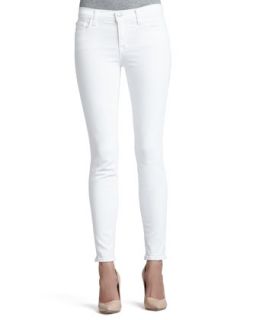Womens 811 Blanc Mid Rise Skinny Jeans   J Brand Jeans   Blanc (30)