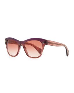 Sofee Polarized Sunglasses, Faded Fig   Oliver Peoples   Purple