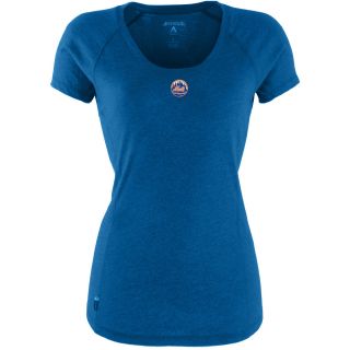 Antigua New York Mets Womens Pep Shirt   Size Large, Dk Royal/heather (ANT