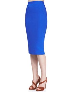 Womens Bright Cady Arch Seam Pencil Skirt   No.21   Royal blue (40/4)