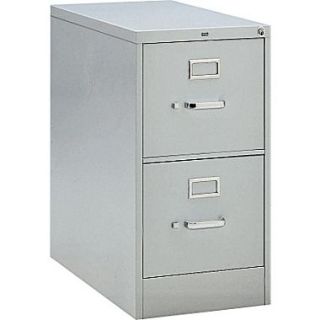 HON 210 Series Vertical File Cabinet, 28 1/2 2 Drawer, Letter Size, Light Gray