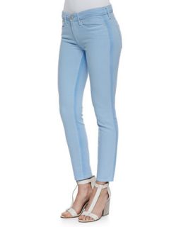 Womens Ghost Stripe Cropped Skinny Jeans, Chambray   Vince   Chambray (31)