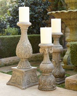 30T Cast Stone Candlestick   GG Collection