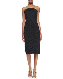 Womens Electra Lace Embroidered Strapless Dress   Roland Mouret   Black (UK8/4)